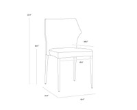 James Stackable City Beige Dining Chair