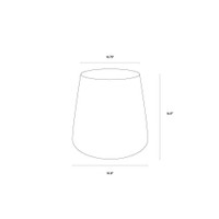 Aries End Marble Look - White Table, view 5