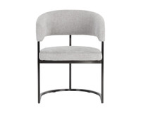 Marris Dining Gunmetal - Belfast Heather Grey Armchair