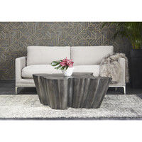 Lynx Antique Grey Organic Shaped Coffee Table, view 3