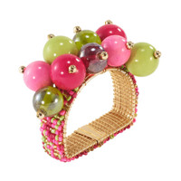 Jubilant Colorful Napkin Rings, Set 4 | Bone & Brass
