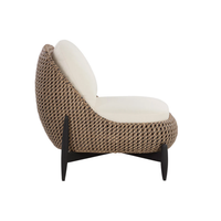 Carilo Stinson Cream Lounge Chair, view 4