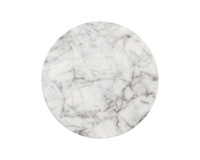 Lucida End Marble Look - White Table
