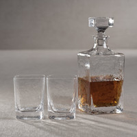 Punta Mita Hammered Glass Decanter - Decanter Detail | Bone & Brass