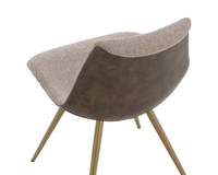 Lipa Antique Bronze - Belfast Oyster Shell / Porpoise Dining Chair