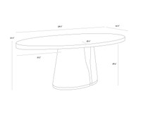 Tasmin 98" Dining Table