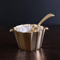 Sierra Modern Alejandra Ice Scoop (Gold) - Bucket View | Bone & Brass