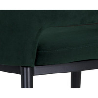 Thatcher Dining Black - Deep Green Sky Armchair, view 4