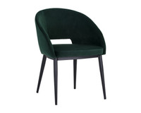 Thatcher Dining Black - Deep Green Sky Armchair