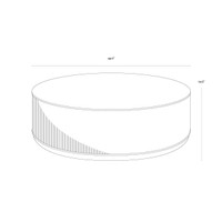 Kalla Round - Charcoal Coffee Table, view 2