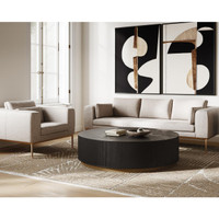 Kalla Round - Charcoal Coffee Table, view 3