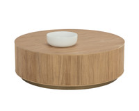 Kalla Round - Rustic Oak Coffee Table