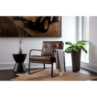 Sterling Missouri Mahogany Leather Lounge Chair, view 5