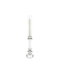 Valentina Small Crystal Glass Candle Holder | Bone & Brass