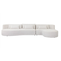 London Copenhagen White Boucle RAF Sectional, view 3
