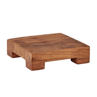 Classic Small Square Trivet Riser | Bone & Brass