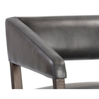 Carlyle Brentwood Charcoal Leather Lounge Chair, view 2