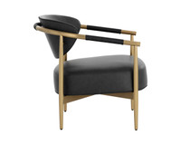 Heloise Bravo Black Lounge Chair