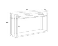 Doncaster Smoke Grey Console Table
