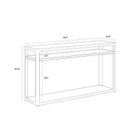 Doncaster Smoke Grey Console Table, view 3