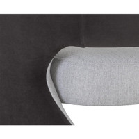 Rosalia Mina Light Grey / Meg Ash Lounge Chair, view 3
