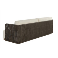 Ravenna Cream & Grey Rope Sofa - Outdoor Sofa Side View | Bone & Brass