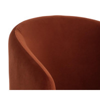 Lauryn Meg Rust Lounge Chair, view 2