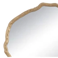 Antique gold Vine Mirror with a textured, natural vine-inspired frame.