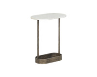 Eden End White Marble Table