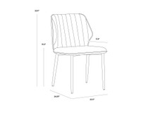 Clinton Bronze - Bravo Black Dining Chair