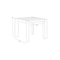 Merano Black - 37" Dining Table