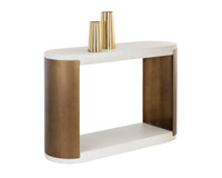 Cavette White Console Table