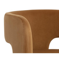 Isidore Meg Gold Lounge Chair, view 3