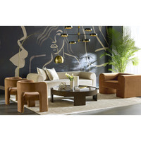 Isidore Meg Gold Lounge Chair, view 5