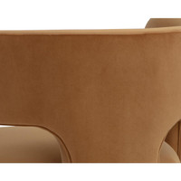 Isidore Meg Gold Lounge Chair, view 4
