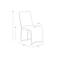 Iluka Danny Ivory Dining Chair, view 4