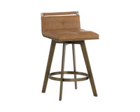 Arizona Swivel Milliken Cognac Counter Stool