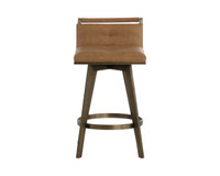 Arizona Swivel Milliken Cognac Counter Stool