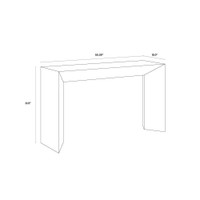 Nomad Grey Console Table, view 6