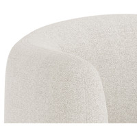Trine Rustic Oak - Dove Cream Lounge Chair, view 10