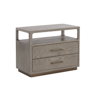 Danette Grey Oak Nightstand