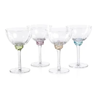 Colleen Jewel Stem Martini Cocktail Glasses, Set of 4 | Bone & Brass