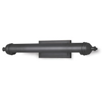Devon Picture Light, large oil rubbed bronze, modern sleek profile, metal detailing, 22.5" wide.
