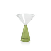 Vivian Green Stem Martini Glasses, Set 4 | Bone & Brass
