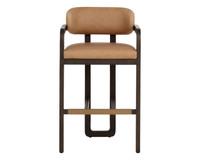 Madrone Barstool Brown - Ludlow Sesame Leather