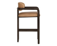Madrone Barstool Brown - Ludlow Sesame Leather