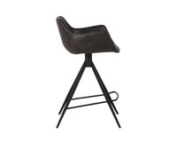 Owen Swivel Town Grey Counter Stool