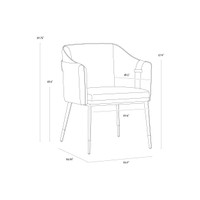 Carter Dining Napa Beige / Napa Tan Armchair, view 5