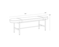 Elaine Polo Club Muslin Bench