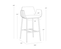 Lucano Barstool Bravo Black